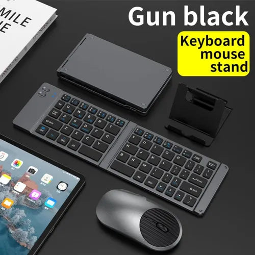 Teclado Y Mouse Inalámbrico Plegable, 2.4 Ghz Mini Teclado