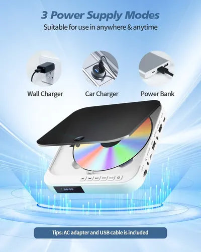 Mini Reproductor DVD HDMI Compacto Full HD Blanco