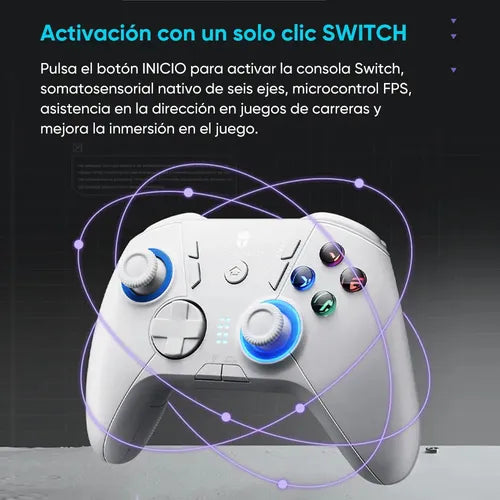 Control Pc/switch/android Wireless Gamepad Thunderobot G50s Blanco