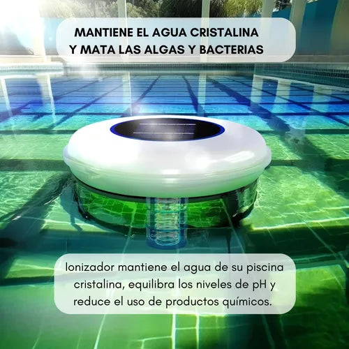 Ionizador Purificador Solar Para Piscina Flotador Purificado
