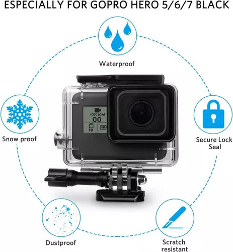 Funda Protectora para Buceo de 1476 Ft para GoPro Hero7