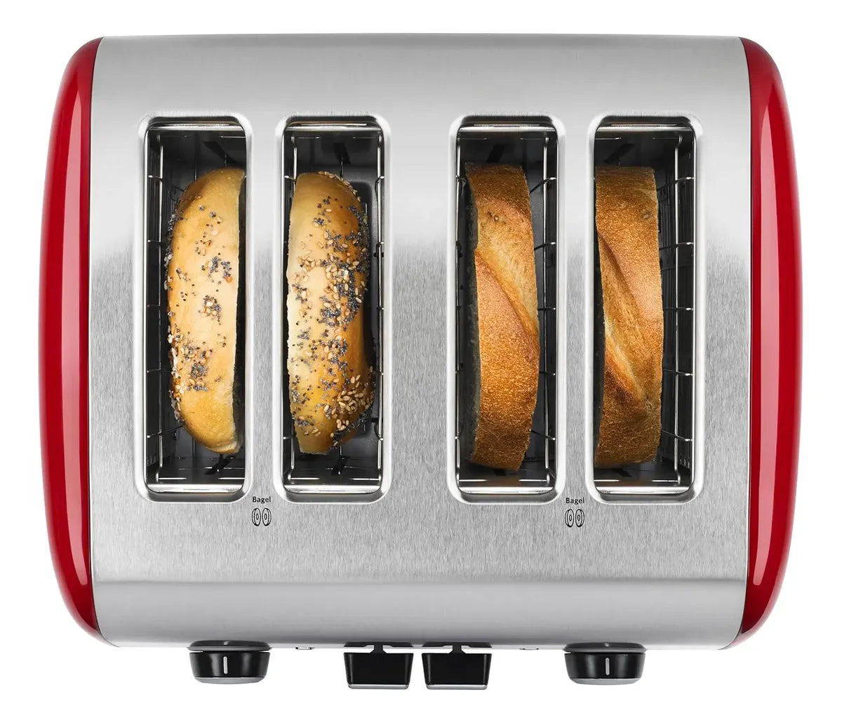 Tostador de Pan 4 Rebanadas Rojo KITCHEN AID 110V