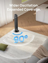 Dreo Ventilador De Torre Para Dormitorio Con Control Remoto Alexa 110v