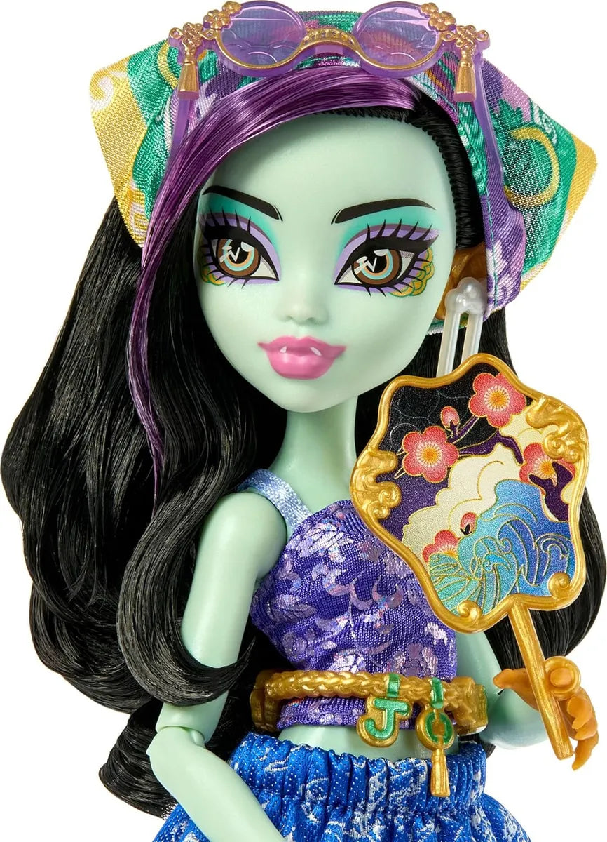 Monster High Jinafire Largo, Muñeca, Accesorios, Skulltimate