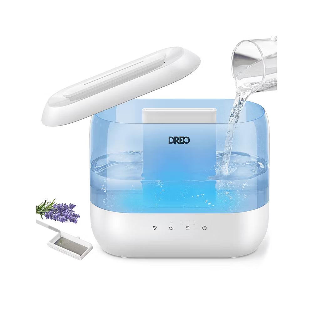 Humidificador Ultrasónico Dreo 4L | Difusor de Aromas | Luz Nocturna | Producto Nuevo