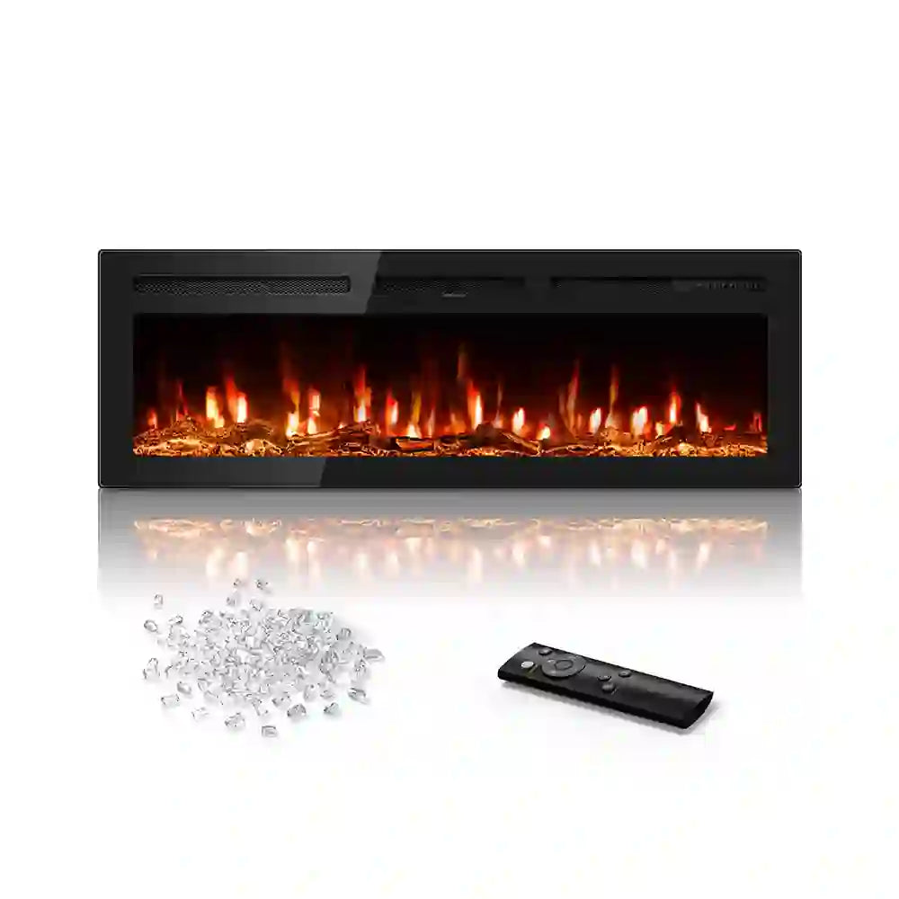 Chimenea Eléctrica Empotrable Manastin PL24 / Ultra Thin LED – 1500W / 120V