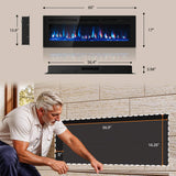 Chimenea Eléctrica Empotrable Manastin PL24 / Ultra Thin LED – 1500W / 120V