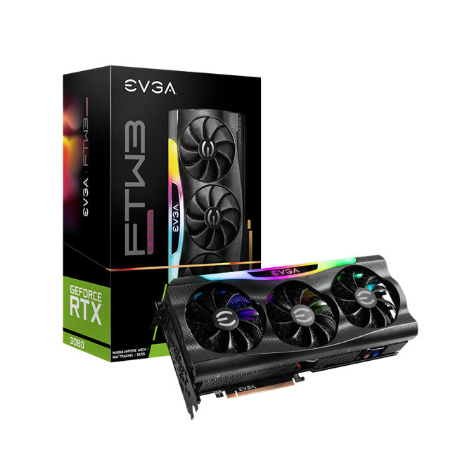 Tarjeta de Video EVGA GeForce RTX 3080 FTW3 Ultra Gaming, 10GB GDDR6X, Tecnología iCX3, Led ARGB