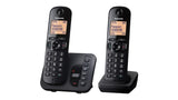 Teléfono Inalámbrico Panasonic KX-TGC202B Negro | 2 Auriculares DECT 6.0 (110V)