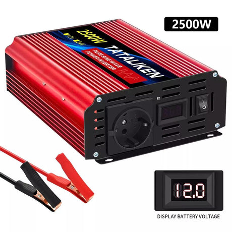 Inversor de Onda Sinusoidal Pura 2500W | 12V CC a 220V CA | TATALIKEN