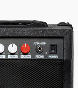 Amplificador de guitarra portátil LyxPro de 20 vatios en negro
