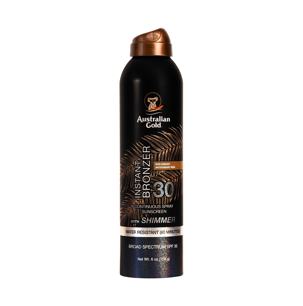 Bronceador instantáneo Australian Gold continuous spray FPS 30 - 170 g