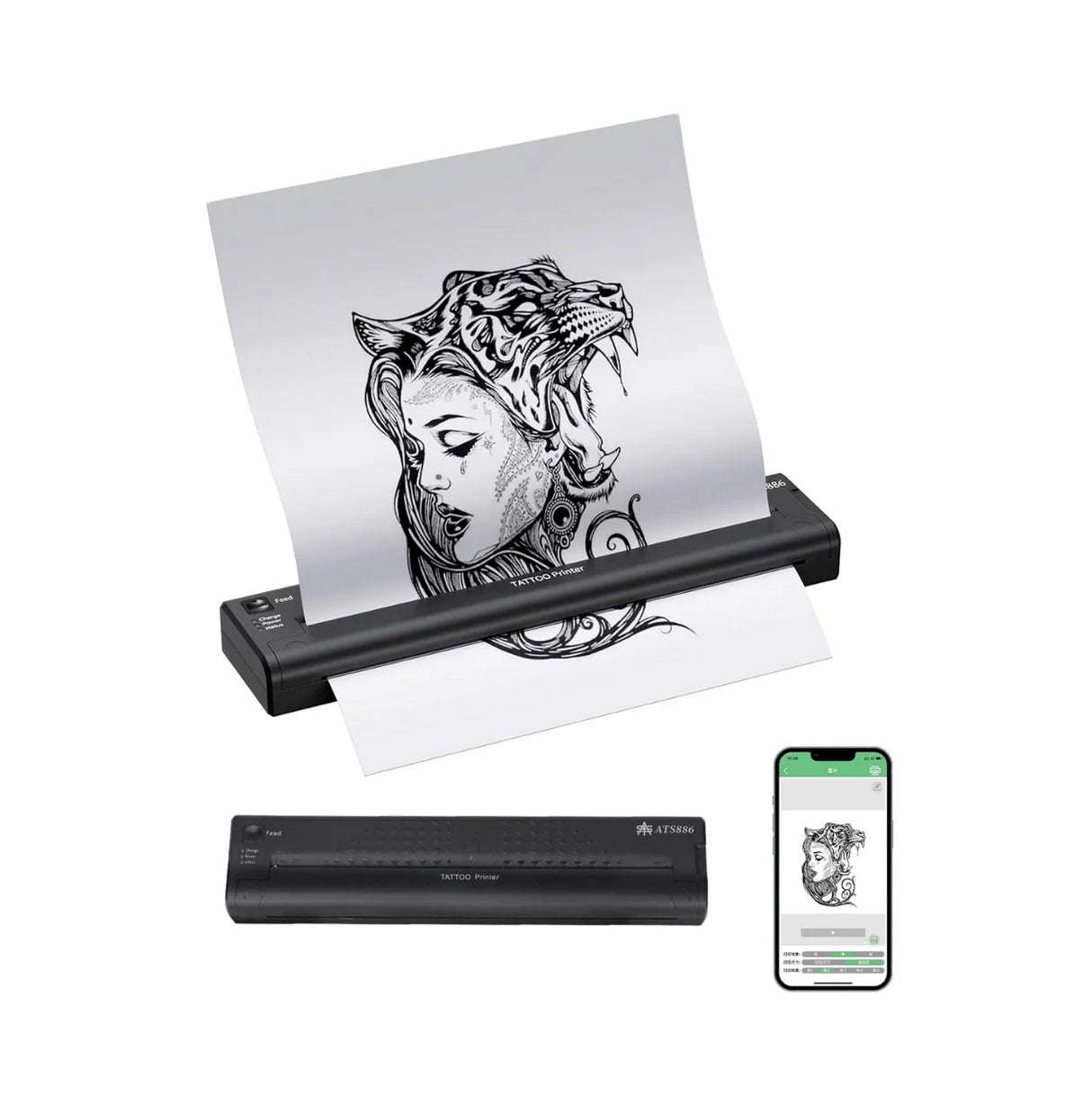 Mini Máquina Impresora De Transferencia De Tatuajes Usb