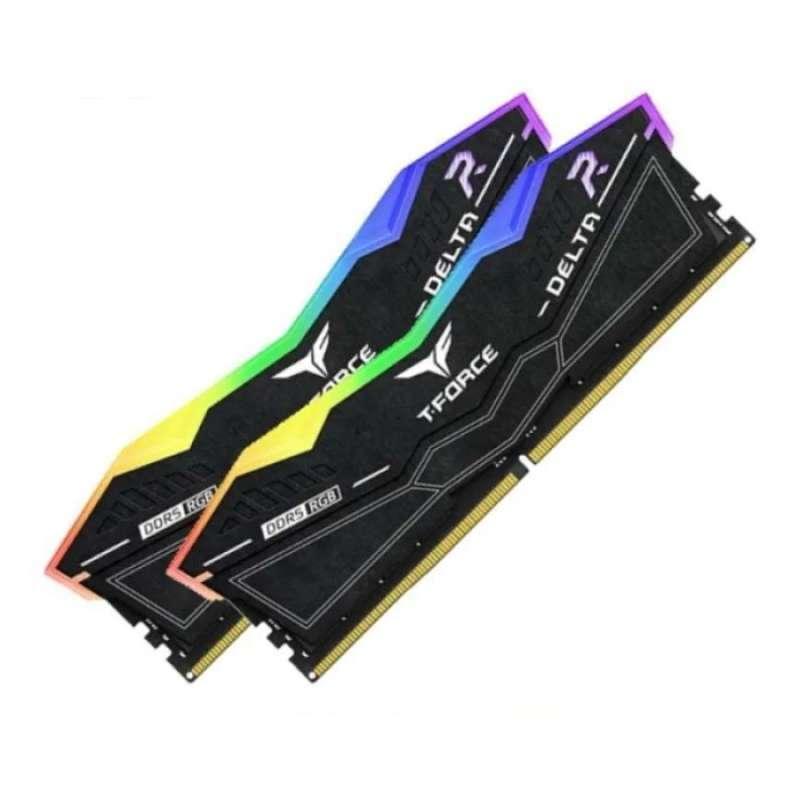Memoria RAM TEAMGROUP T-FORCE DELTAα RGB DDR5 16GB (2x8GB) 6000MHz CL38 AMD EXPO – Black