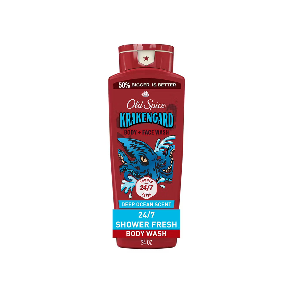 Perfume Old Spice Body Wash for Men, Krakengard 473ml
