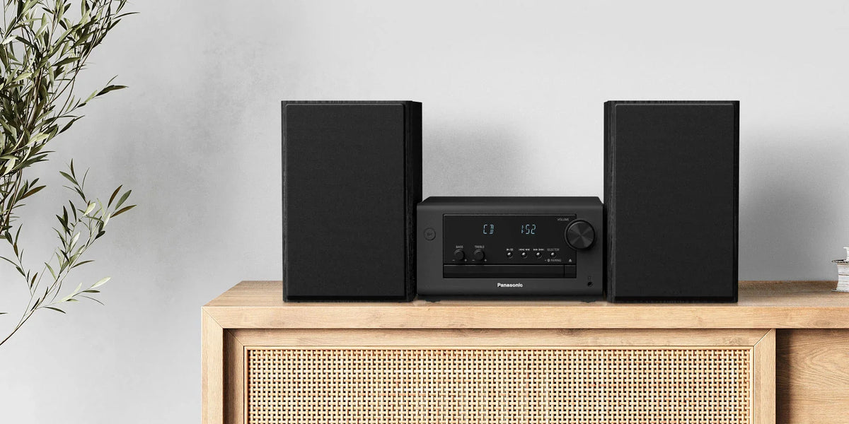 Panasonic SC-PM700PP-K Sistema Estéreo 80 W RMS con CD, Bluetooth, USB y Radio FM – 120 V