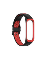 Correa de reloj de silicona de dos colores para Samsung Galaxy Fit 2 SM-R220