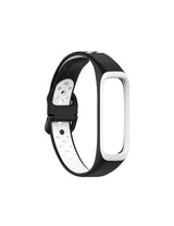 Correa de reloj de silicona de dos colores para Samsung Galaxy Fit 2 SM-R220