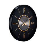 Seiko QXA759KLH Reloj de pared para oficina, negro, 20 pulgadas