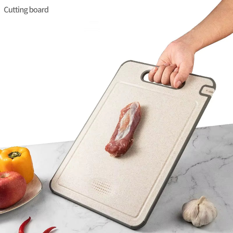 Tabla de cortar Eco Smart: superficie antideslizante de 2 caras con afilador de cuchillos oculto