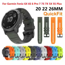 Correa silicona garmin fenix 5x / plus / 6x / pro / gps / 7x / 3hr 26mm