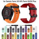 correa silicona garmin fenix 5x / 5x plus / 6x / 6x pro 3 3hr 26mm