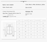 Chaqueta de motociclista de Ecocuero para hombre cuello alto