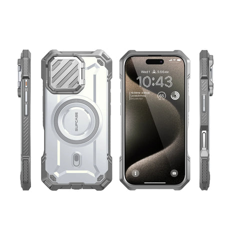 Funda MagSafe Unicorn Beetle MAG XT para iPhone 16 Pro de 6.3 pulgadas, Blanco