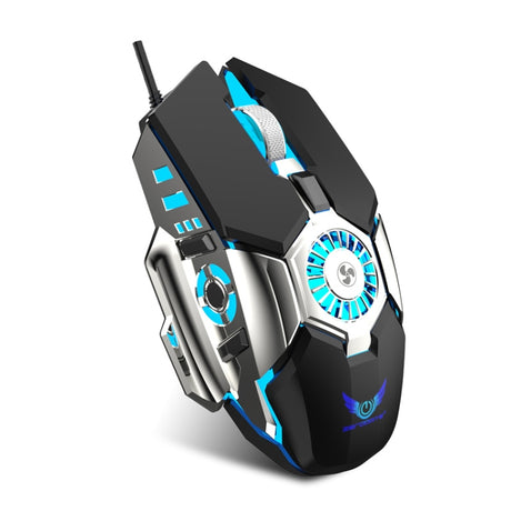 Mouse Gamer Zerodate G22 con Ventilador Silencioso y Iluminación RGB Ajustable