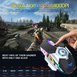 Mouse Gamer Zerodate G22 con Ventilador Silencioso y Iluminación RGB Ajustable