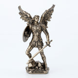 Mini Estatua San Miguel Arcángel Acabado Bronce 4,1" WU77676AP