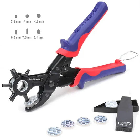 WORKPRO WP231078 – Pinza Sacabocados de Alta Palanca con Cabezal Giratorio 360°