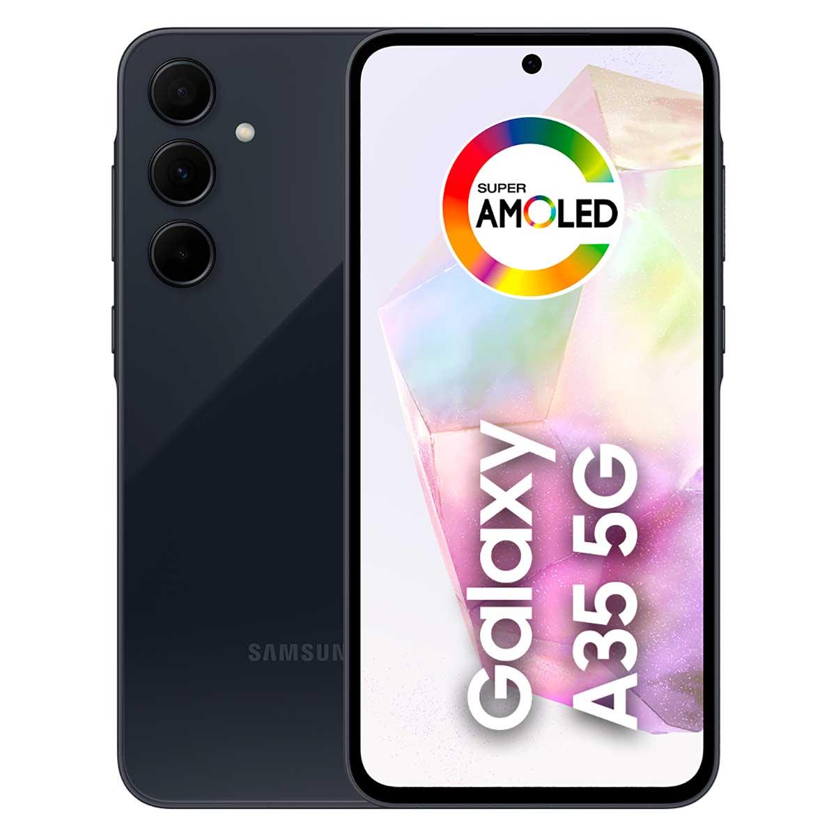 Samsung Galaxy A35 5G 256 GB Azul Oscuro Reacondicionado | Pantalla Super AMOLED 120 Hz | Cámara Triple 50 MP