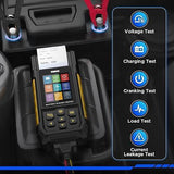 AUTOOL BT960 Probador de Baterías Automotrices 12V/24V con Impresora Térmica, Pantalla LCD y Análisis de Baterías de Litio