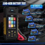 AUTOOL BT960 Probador de Baterías Automotrices 12V/24V con Impresora Térmica, Pantalla LCD y Análisis de Baterías de Litio
