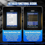 AUTOOL BT960 Probador de Baterías Automotrices 12V/24V con Impresora Térmica, Pantalla LCD y Análisis de Baterías de Litio