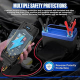 AUTOOL BT960 Probador de Baterías Automotrices 12V/24V con Impresora Térmica, Pantalla LCD y Análisis de Baterías de Litio