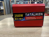 Inversor de Onda Sinusoidal Pura 2500W | 12V CC a 220V CA | TATALIKEN