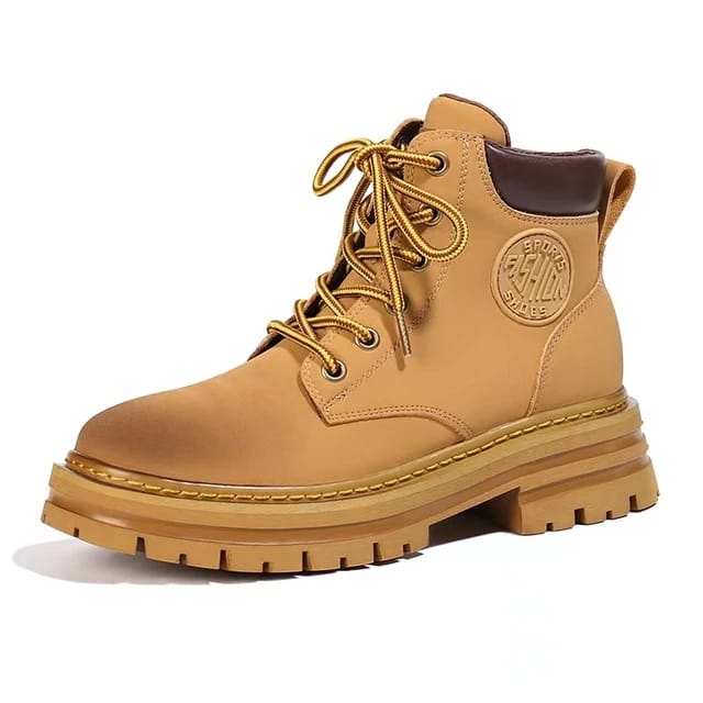 Botas Martin cortas de cuero, de viento británico para mujer