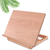 Miratuso Caballete de Mesa A3 de Madera de Haya – Plegable y Ajustable