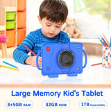 Tablet Peicheng para Niños 7" IPS 8GB RAM 32GB ROM Doble Cámara Azul