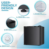 Congelador Electactic 32 L, 1.1 pies cúbicos con 7 termostato ajustables 115V