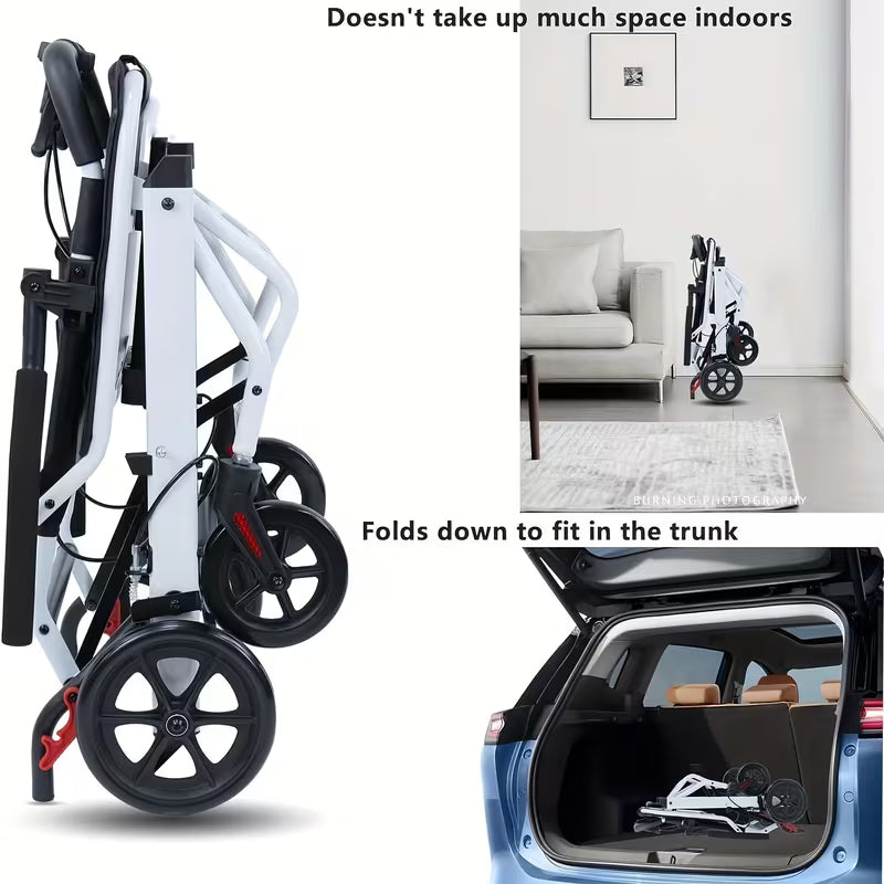 Silla de Ruedas de Traslado Liviana Portable