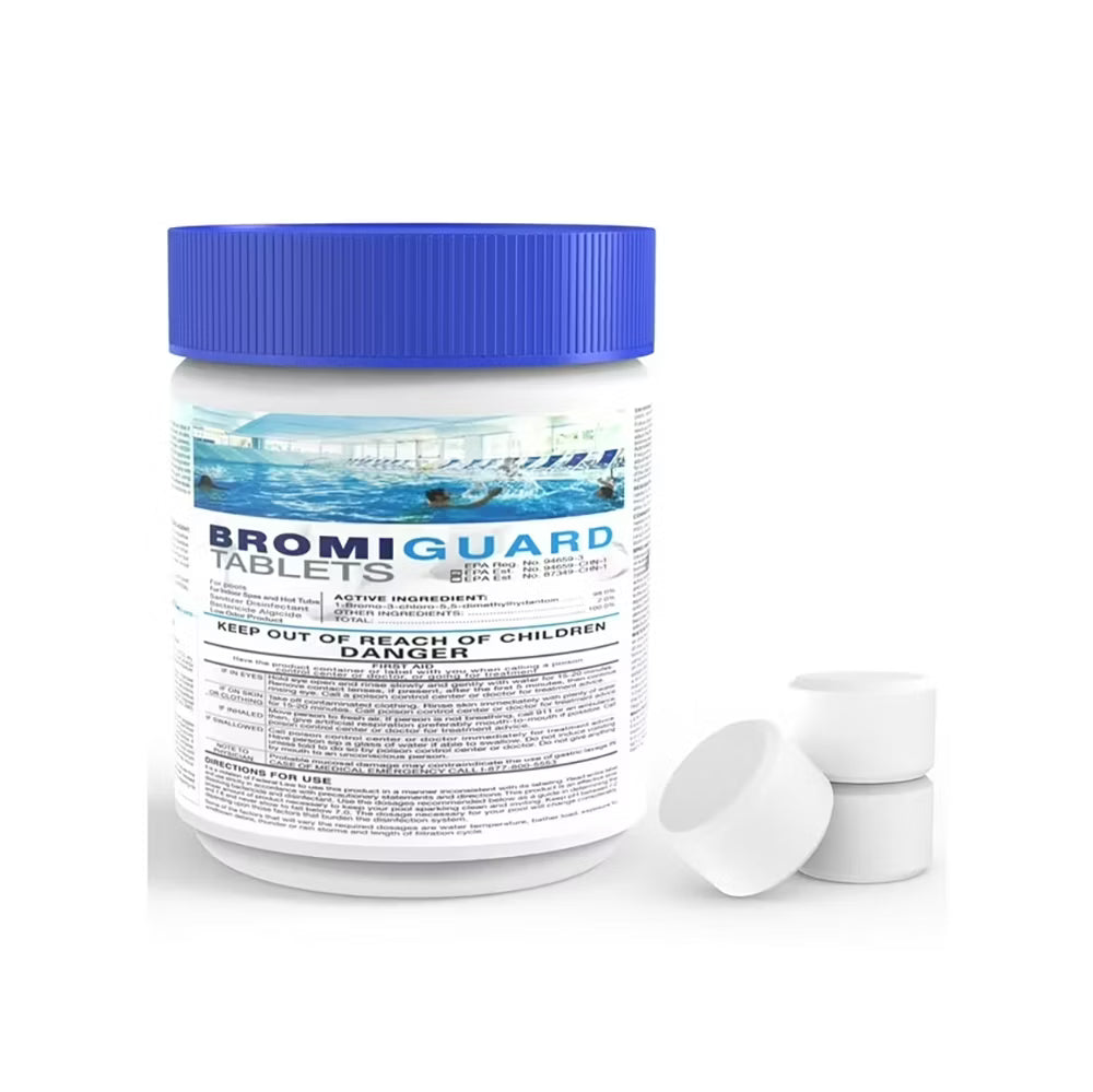 Tabletas de Bromo Bromiguard para Spa y Jacuzzi 0,45 kg, 1,8 kg, 2,7 kg (28-30 tabletas)