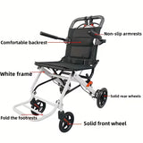 Silla de Ruedas de Traslado Liviana Portable