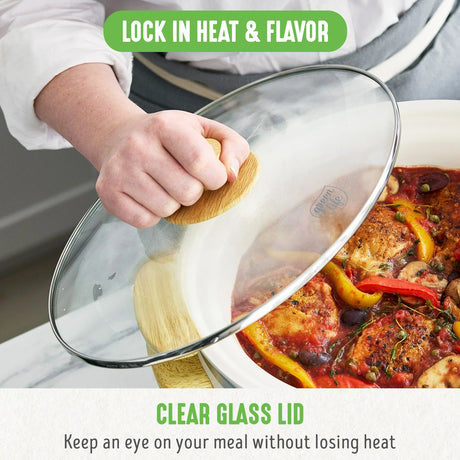 GreenLife Olla de Cocción Lenta para Comida Familiar Antiadherente