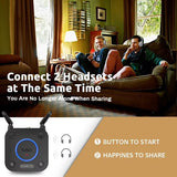 Transmisor Bluetooth 1Mii B06TX para TV | Bluetooth 5.3 | aptX Adaptive | Doble Antena | Largo Alcance