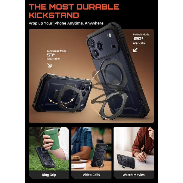 Funda SUPCASE Unicorn Beetle Grip Pro para iPhone 17 Pro Max | MagSafe | Protección Militar | Nueva