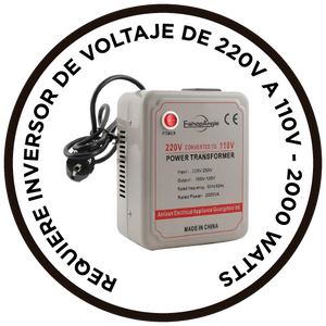 Requiere Inversor 2000W