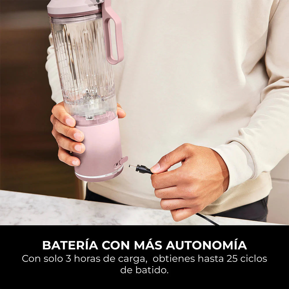 Licuadora individual inalámbrica Blast MAX Rosa Ninja / 120V